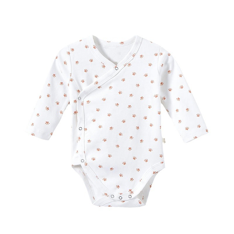 Clase A puro algodón bebé vaina manga larga crossbody Heshang mono masculino y femenino ropa de bebé transfronteriza caliente