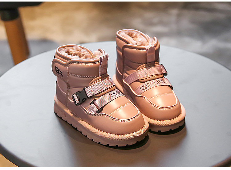 Bottes de neige d'hiver pour enfant chaussures fourrées chaudes_voghion.com