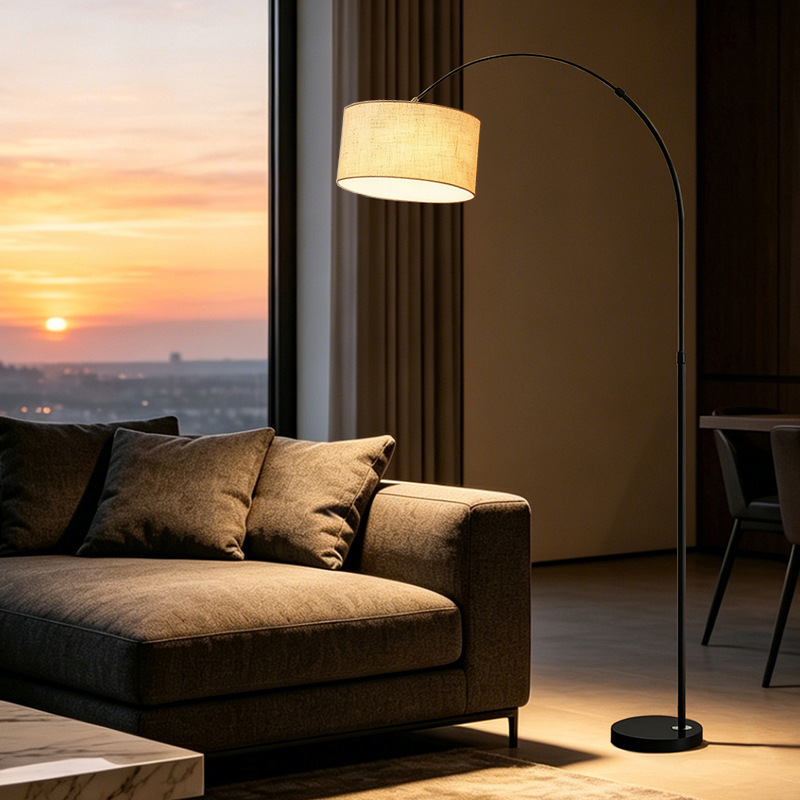 Cross-border floor lamp living room bedroom bedside feeding lamp study simple piano Nordic led fishing floor lamp Cross-border floor lamp living room bedroom bedside feeding lamp study simple piano Nordic led fishing floor lamp