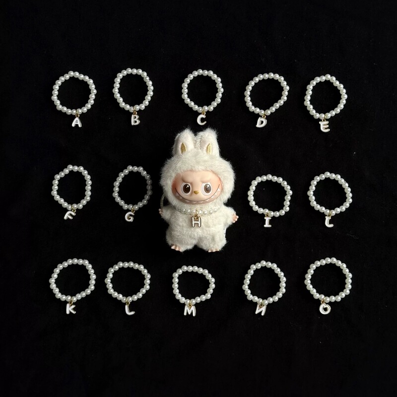 26-Letter Pearl Necklace Suitable for Labubu4.0 Secret Code Mini 4Th Generation Labubu Accessories Wholesale 26-Letter Pearl Necklace Suitable for Labubu4.0 Secret Code Mini 4Th Generation Labubu Accessories Wholesale