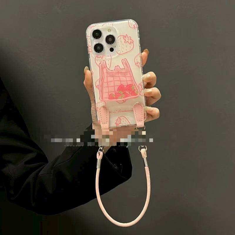 Simple verano fruta fresa Sydney apta para Apple 15/16 funda para teléfono 15ProMax nuevo 14/13 femenino 16PM