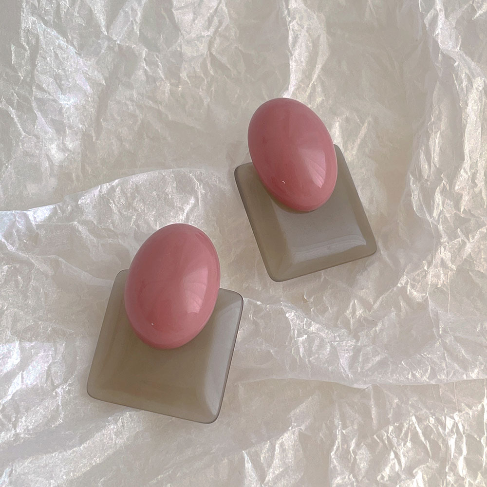 Tea Party, Street Occasion 1 Pair Retro Vacation Geometric Plating Acrylic Ear Studs