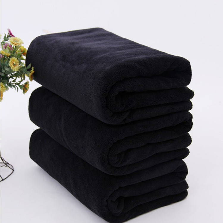 Microfiber Black Towel, Absorbent, Lint-Free, Thickened, for Household Kitchen Cleaning, Furniture Wiping, and Cleaning