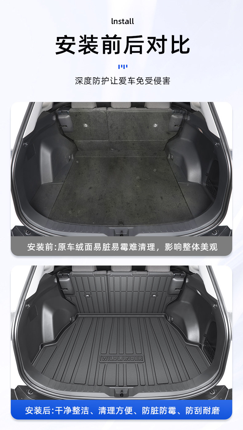 Suitable for 2026 Toyota Wildlander, Tpe Trunk Mat, Complete Range of Car Accessories, 26 Gac New Models