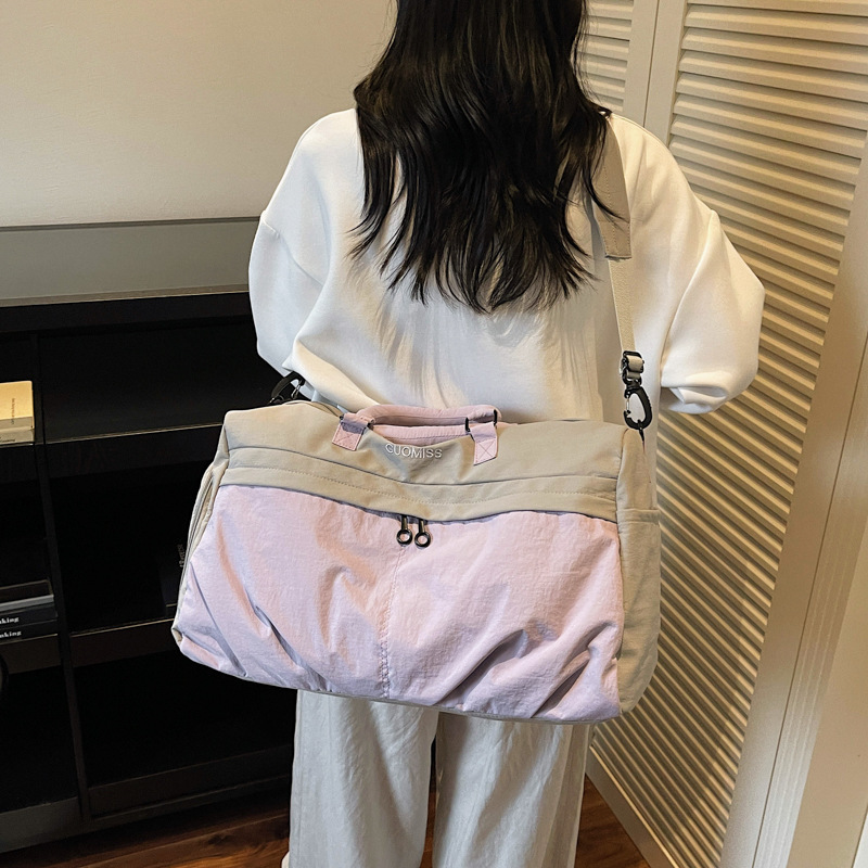 外单运动健身包大容量短途出差轻便手提旅行包女行李包登机行李袋|undefined