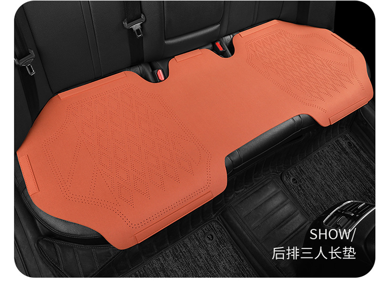 Car Seat Cushion, Universal for All Seasons, Suede Leather Seat Cover, Saddle Cushion, Perforated Ultra-Thin Breathable Universal Seat Cushion