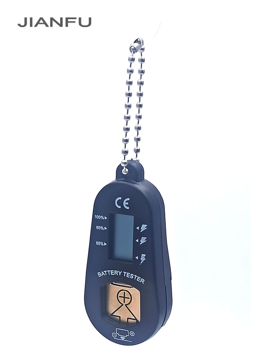 Dispositivo de medición de batería de audífonos Pantalla LCD Botón de batería Detector de potencia portátil Pantalla de potencia restante