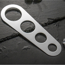 新款现货不锈钢面意粉量具意大利面条尺家用厨房小工具 4孔面条测