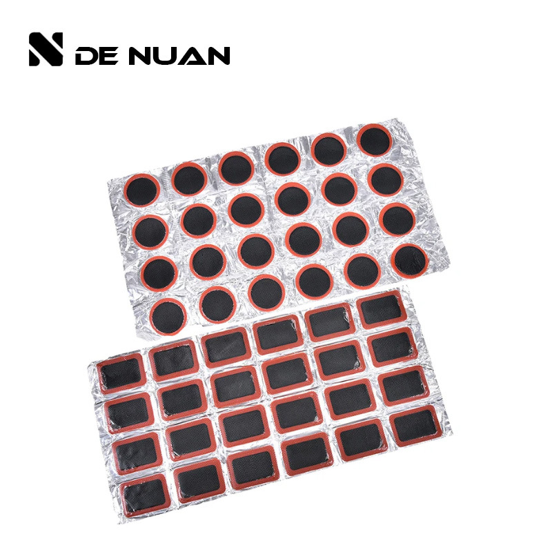 Supply of Wholesale Tire Repair Patches, 48 Pieces * 25mm Round Rubber Patches, Bicycle Riding Tire Repair Equipment, Puncture-Resistant and Anti-Puncture