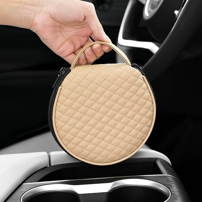 Автомобильная сумка для компакт-дисков, кожаный чехол для хранения компакт-дисков, многофункциональная автомобильная сумка для компакт-дисков, зажим для компакт-дисков, сумка для компакт-дисков, автомобильные принадлежности