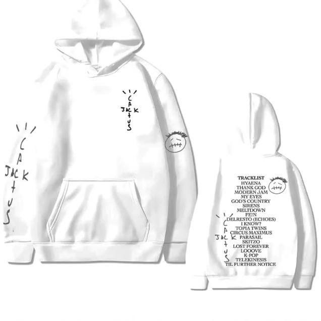 Cactus Jack Utopia Graphics Hoodie Men Hip Hop Fashion Trend