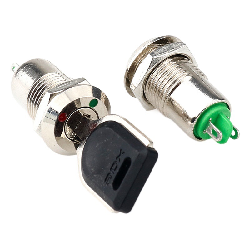 12mm electronic lock key switch second gear toy lock telephone elevator lock power supply lock switch lock