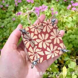 新款迷你木制压花器袖珍压花机木质工艺品挂件DIY微型压花工具