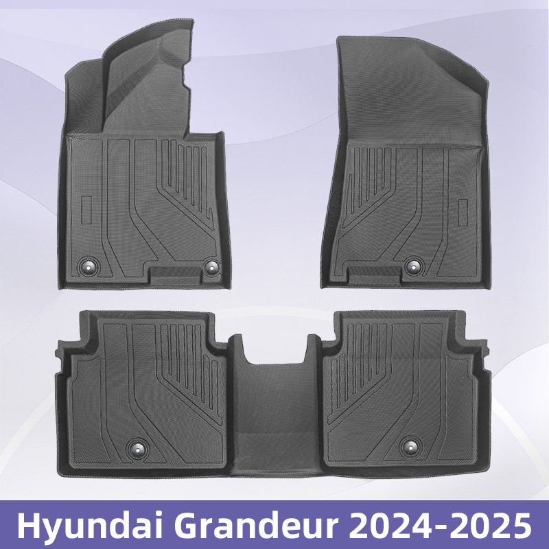Aplicable a Hyundai Grandeur 2024 - 2025 TPE Foot Pads 3D All Weather Material Backpack Pad