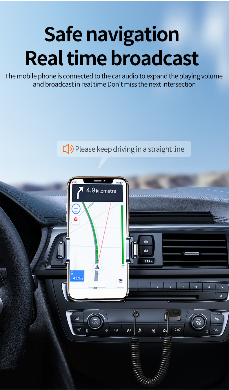 New Product Wireless Car Bluetooth Receiver 5.4 Old-Fashioned Audio Adapter Tf Truck Car