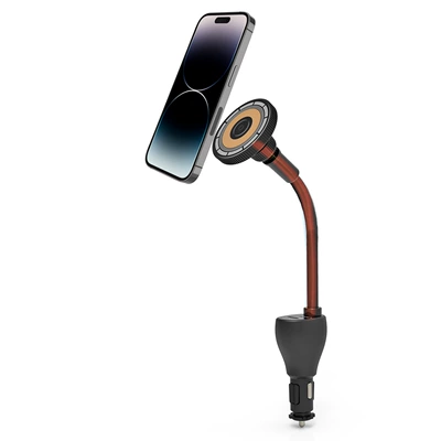 New Product Magsafe Magnetic Wireless Charger Three-In-One Wireless Charging Car Qi2.2 Wireless Charging Mobile Phone Holder (Mobil şarj cihazları) - black-q608c