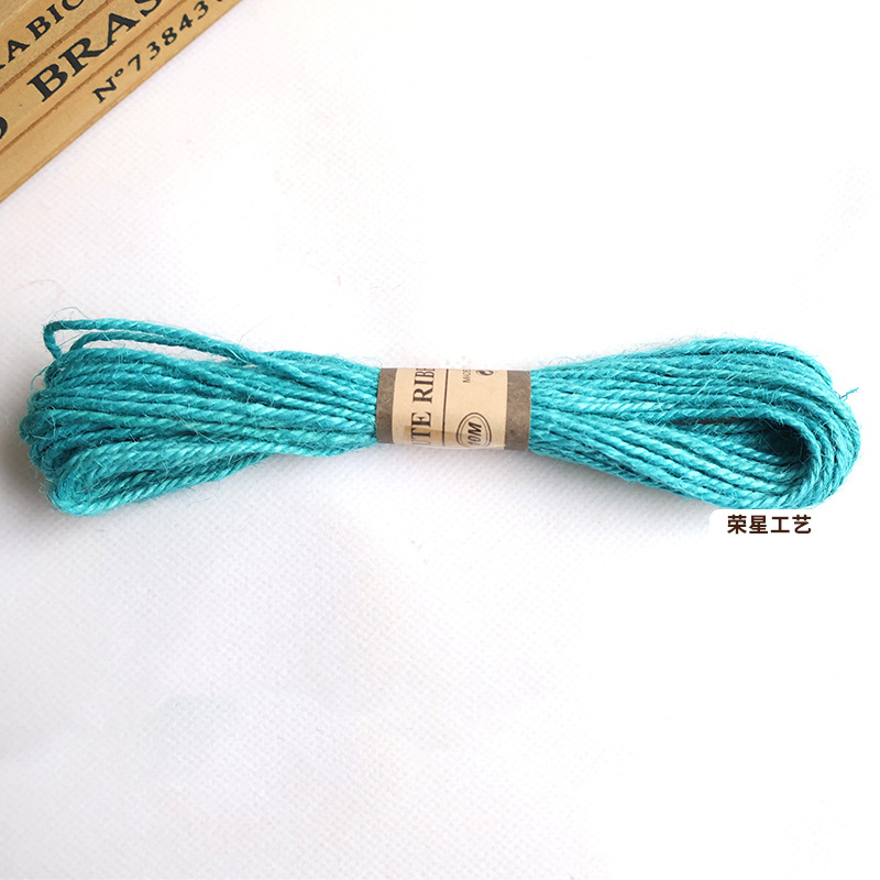 Cuerda de cáñamo de color 10 m foto pared cuerda especial DIY cuerda de cáñamo tejida a mano botella de vidrio vinculante cuerda decorativa