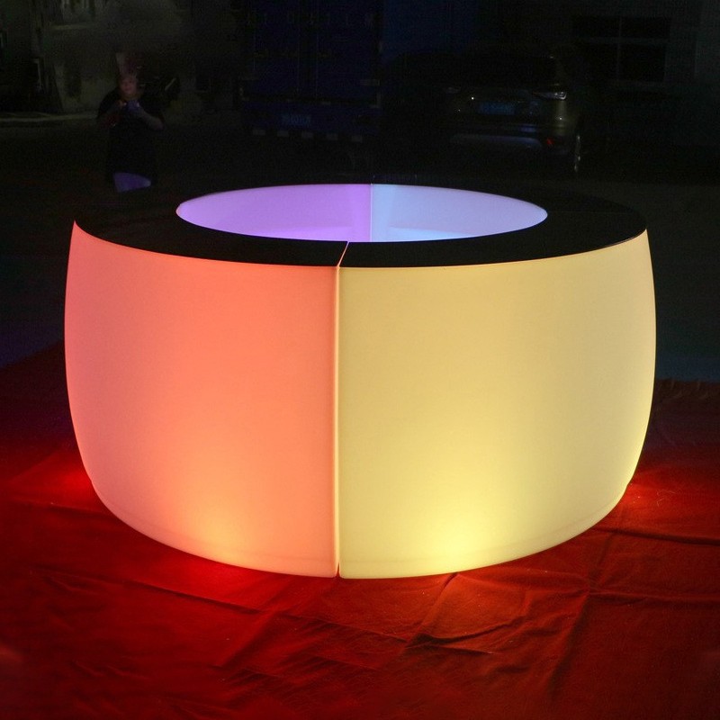 outdoor bar table outdoor combination bar table waterproof pe luminous furniture exhibition activity decoration creative bartender table
