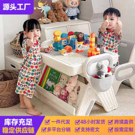 2025新款儿童玩具画板益智游戏婴儿宝宝3到6岁拼装大颗粒积木桌子