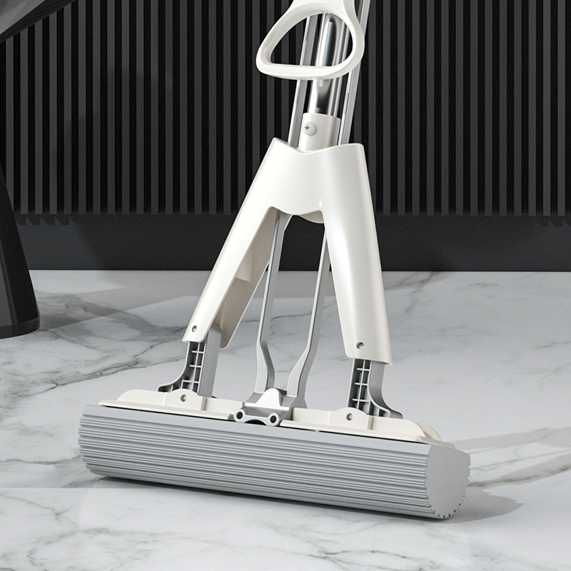 Sponge Mop for Home Use 2020 New Model, Hands-Free Washing, Absorbent Sponge Head, One-Step Mop, Floor Cleaning Magic Tool