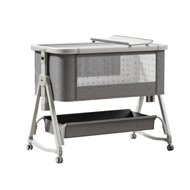 Cuna móvil Cuna portátil Cuna para bebé Cama plegable multifuncional bb Cama grande de costura para niños recién nacidos