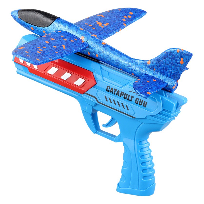Pistola lanzadora de aviones de espuma para niños, juguete interactivo para padres e hijos, venta al por mayor de juguetes voladores para comercio exterior.