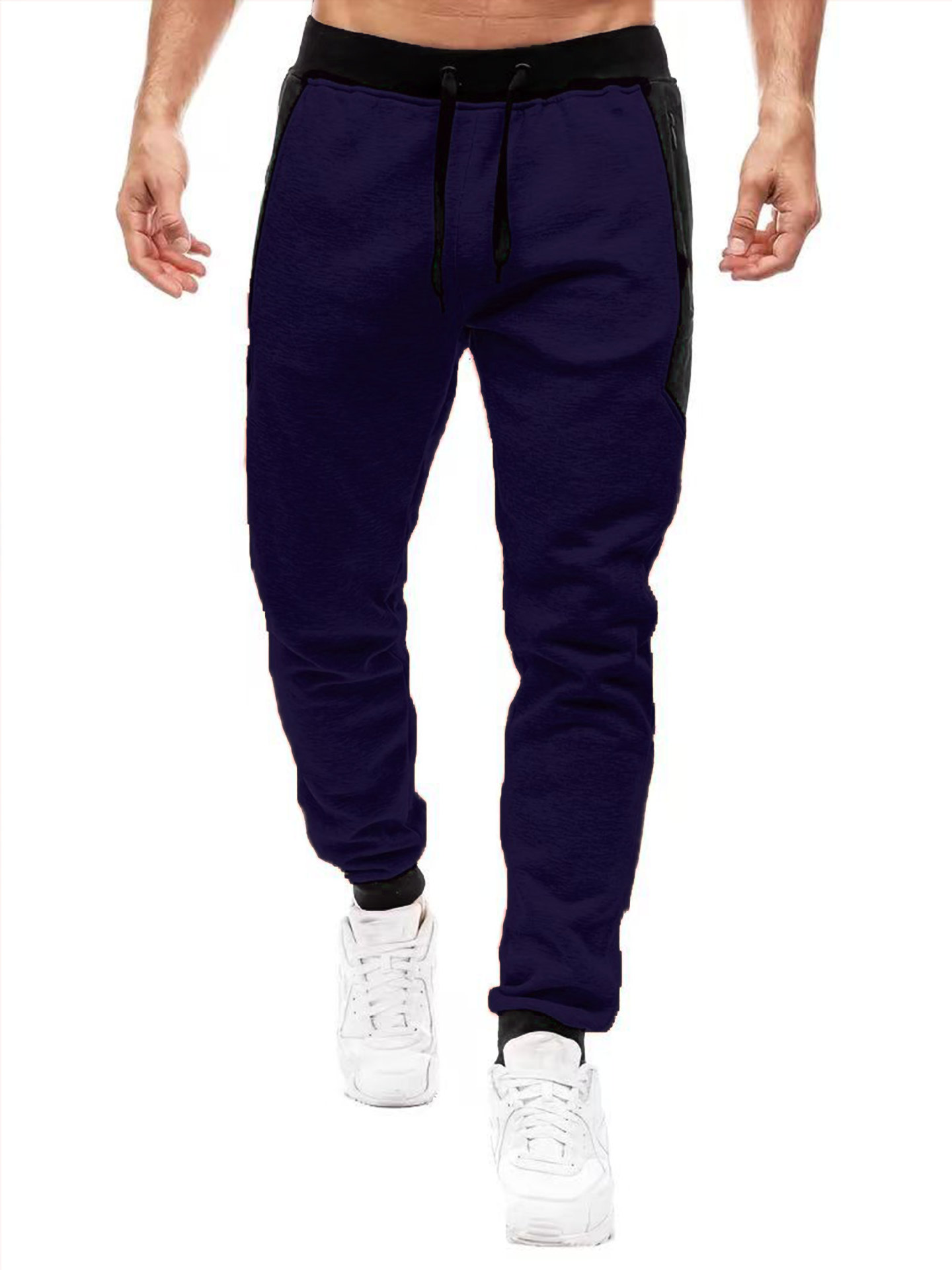 Herren-Jogginghose mit Fleecefutter – Slim Fit-Trainingshose mit Reißverschluss-Akzenten (S-3XL, 6 Farben, maschinenwaschbar)​_voghion.com