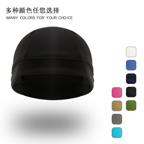 Outdoor summer bicycle hood, sports breathable and sweat-absorbent men's and women's windproof and warm cycling hood for all seasons