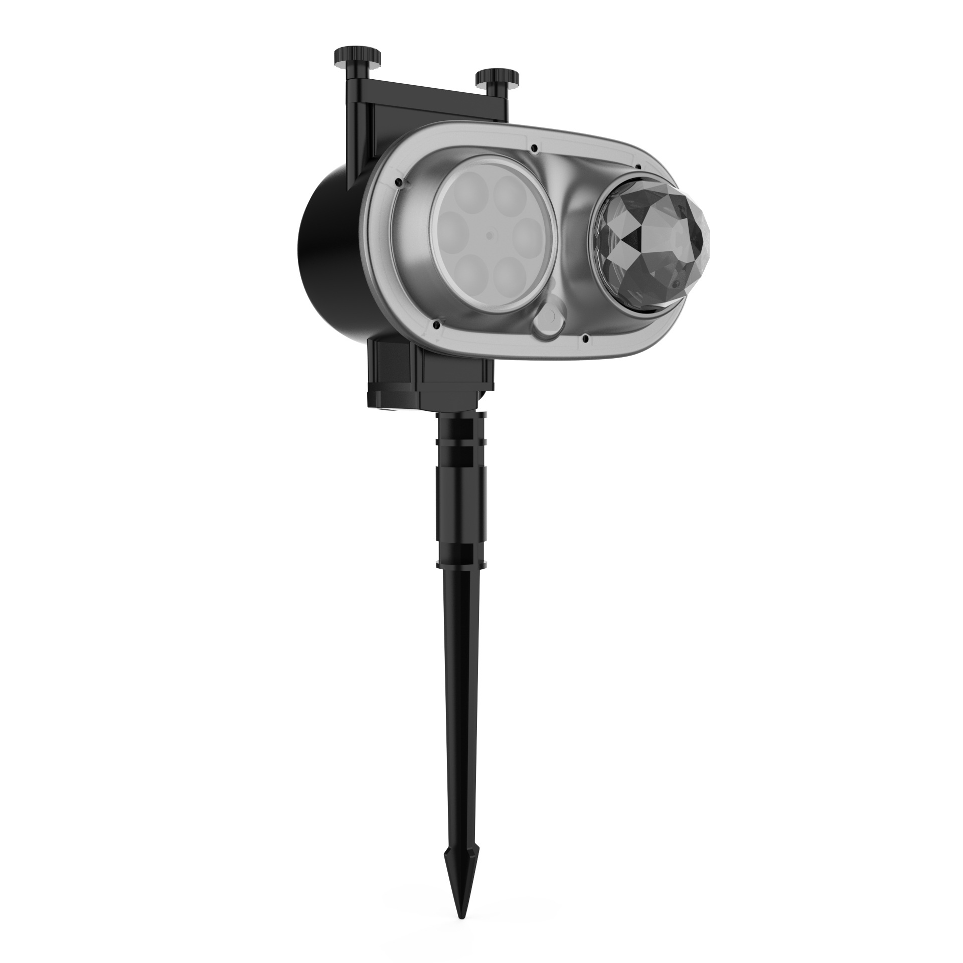 跨境爆款双筒水纹投影灯RGBW菲林片16图案高清圣诞灯万圣节氛围灯