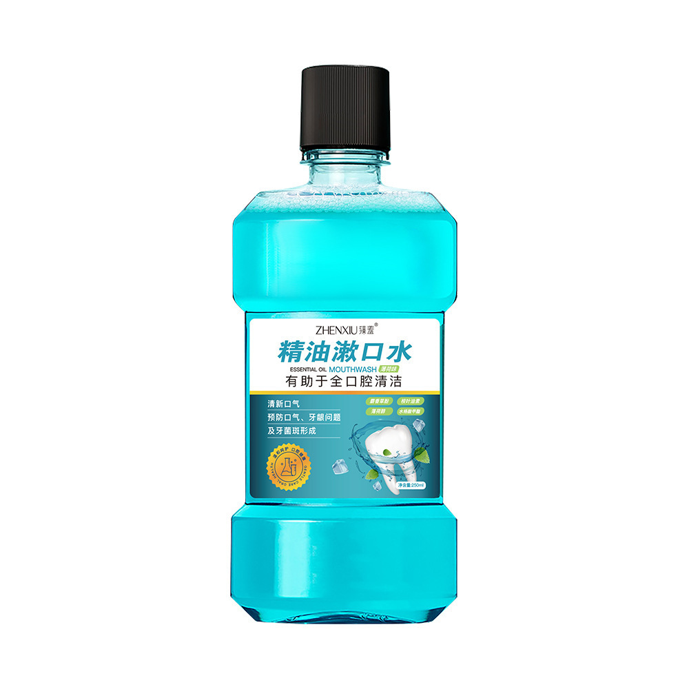 Enjuague bucal de aceite esencial con sabor refrescante, limpieza oral, eliminación de olor, fragancia persistente, enjuague bucal refrescante, fabricante de enjuague bucal image 7