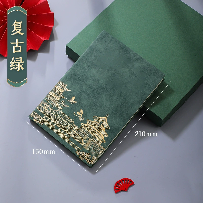 Notebook Gift Set, Soft Leather Cover, Custom Business Edition — Multi-piece Options
