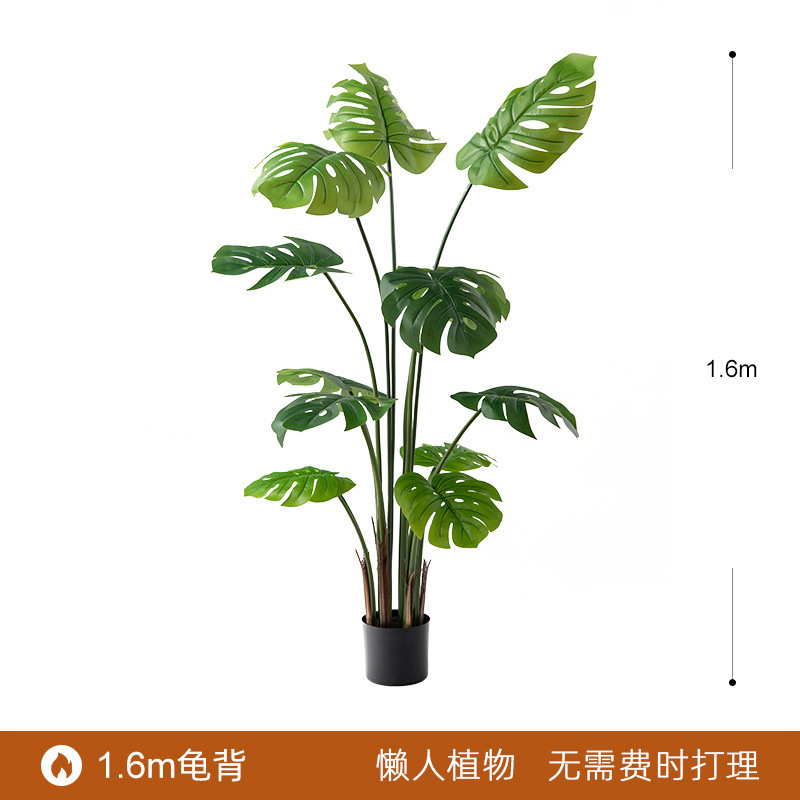 Planta verde artificial bonsai interior gran planta decoración fábrica al por mayor paraíso pájaro plátano decoración paisaje bonsai image 12