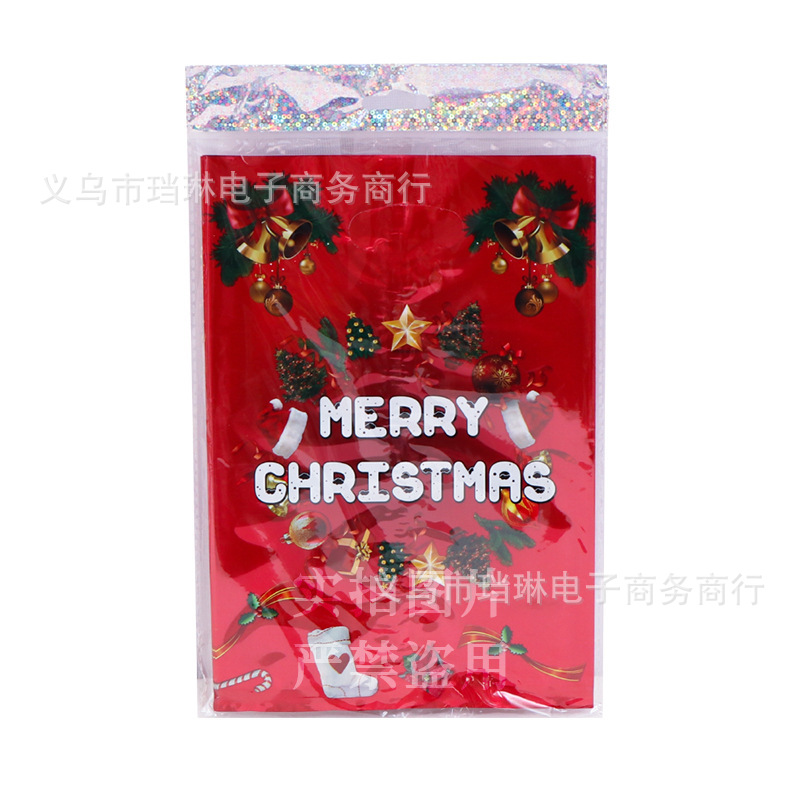 Bolsas de regalo navideñas, diseño manzana, fiestas