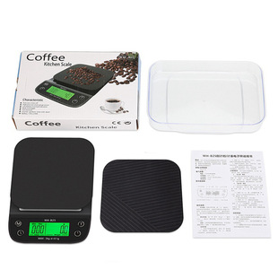 With tray heat insulation rubber pad kitchen baking scale household electronic coffee scale small medicinal bird's nest platform scale wholesale