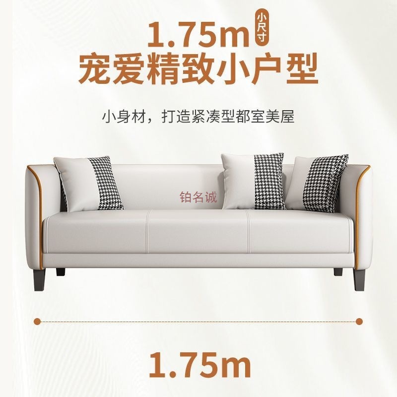 ソファーの小さい部屋型の賃貸住宅の小さいソファーは軽くて豪華な客間の家庭は簡単で現代のマンションの2人の科学技術の布のソファーです。|undefined