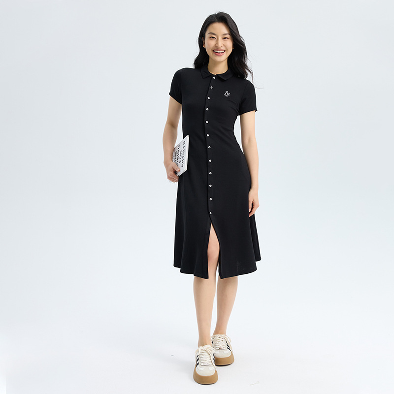 [Benefits] Xiaoliangfeng Polo Dress “Say Goodbye to Swimming Rings” New Summer Short-Sleeve Dress with a Cinched Waist