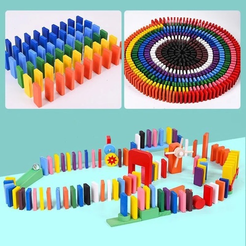 Colorful organ dominoes children's toys for male primary school students educational building blocks early education intellectual brain teaching aids