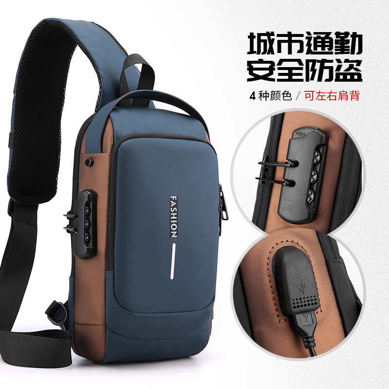 Nuevo viaje al aire libre bolso de hombro de negocios ocio multifuncional bolso de pecho conveniente gran capacidad de viaje ocio mochila inclinada