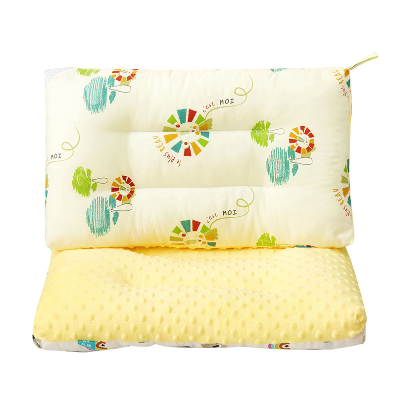 Algodón Beanie almohada de terciopelo núcleo verano kindergarten siesta almohada niños calmante Beanie almohada bebé almohada cuello almohada