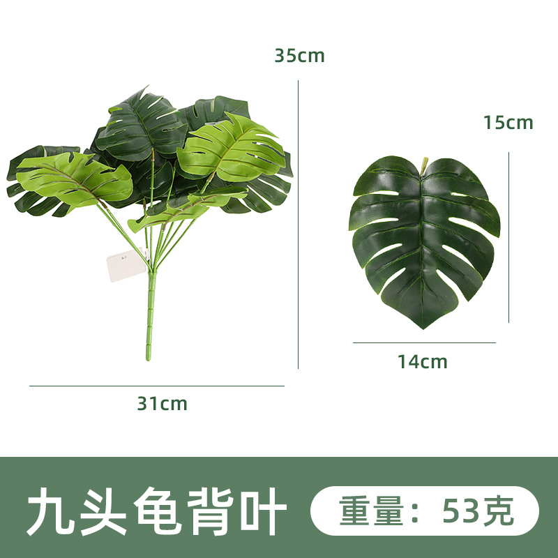 YH1078-320-9 아홉 머리 거북이 뒤 잎