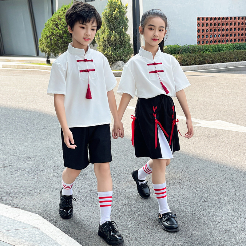 Children's Children's Recitation Performance Clothing Kindergarten Garden Clothing Primary School Students' Summer Class Clothing Chorus Competition Performance suit Children's Children's Recitation Performance Clothing Kindergarten Garden Clothing Primary School Students' Summer Class Clothing Chorus Competition Performance suit