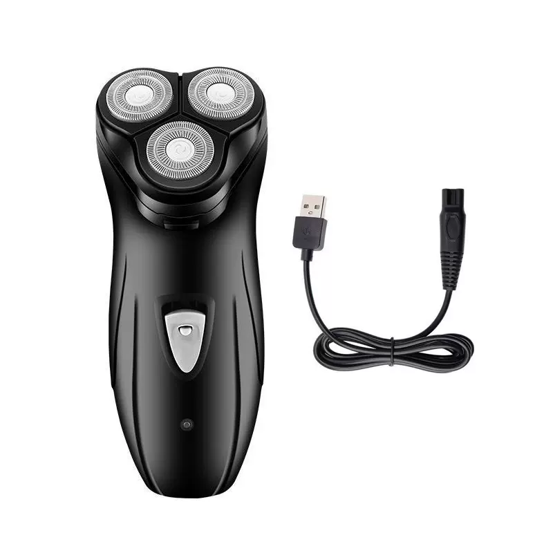 电动剃须刀刮胡刀胡须刀剃胡子刮胡子刀浮动三刀头男士通用便携