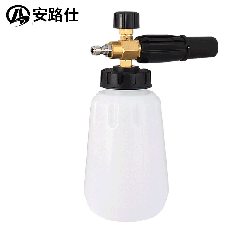 高压洗车机泡沫铜喷壶清洗机雪花家用水枪头套装大口径扇形喷壶