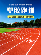 学校操场塑胶跑道材料混合型透气型包工包料彩色EPDM球场全国铺设