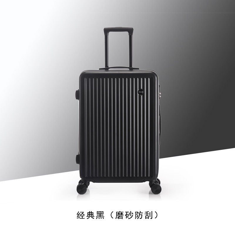 Cubierta delantera abierta equipaje viaje de negocios caja de contraseña caja de embarque caso de la carretilla del estudiante rueda universal caja de cuero al por mayor