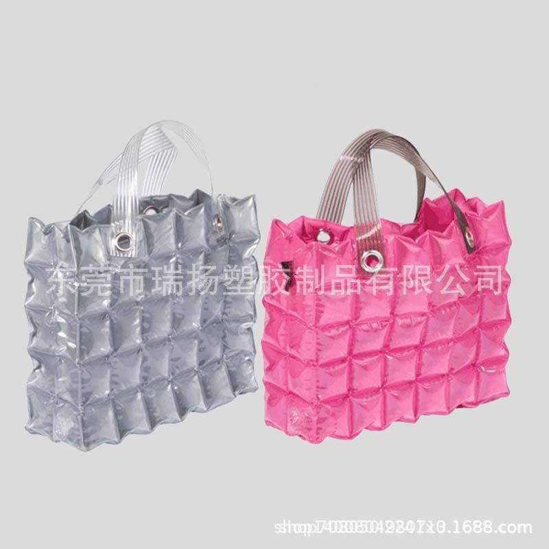 工厂生产PVC手提袋沙滩袋充气泡泡袋