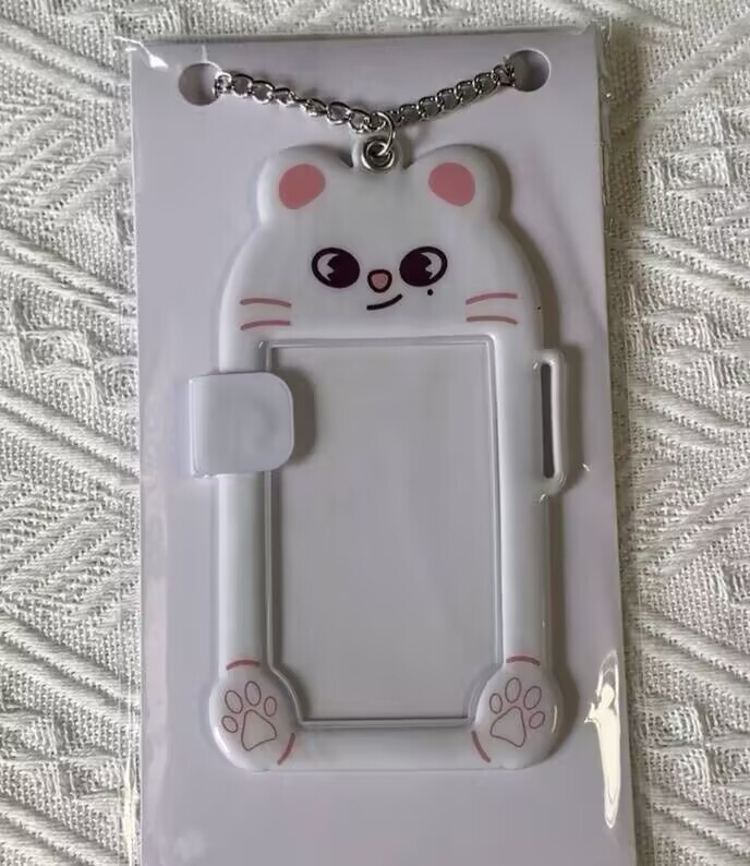 skzoo デイリーウィークリー Doudou アイ磁気カードホルダー Li Longfu 手をつなぐ動物プラスチック PVC ID カードホルダーフォトカード収集|undefined