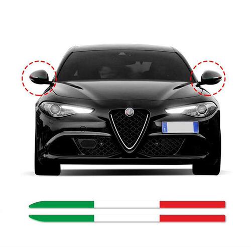 Car rearview mirror decorative sticker suitable for Alfa Romeo reflective body car modification sticker J37