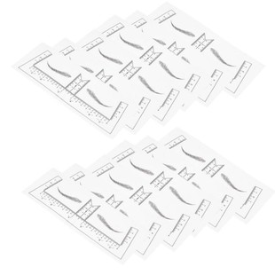 New style paste one-word eyebrow card tattoo embroidery eyebrow ruler sticker template tattoo embroidery eyebrow shaping design ruler transparent Auxiliary