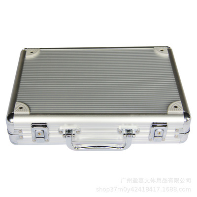 百家乐德州筹码箱套装箱大中小号铝箱不锈钢材质手提式带锁扑克|ru